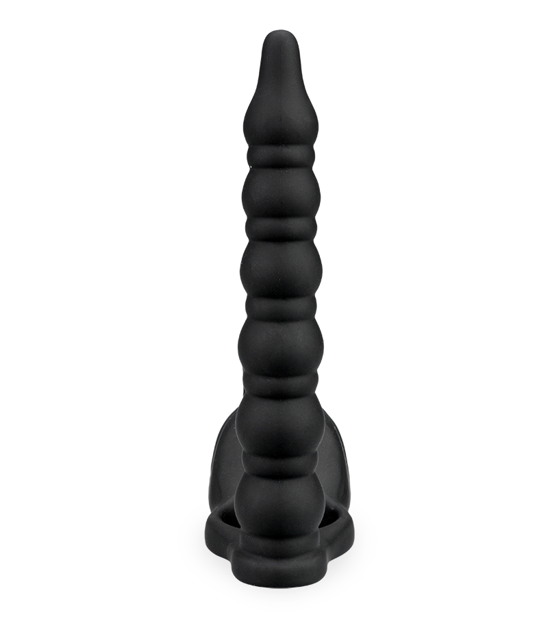 Eternal double penetration vibrating cock ring