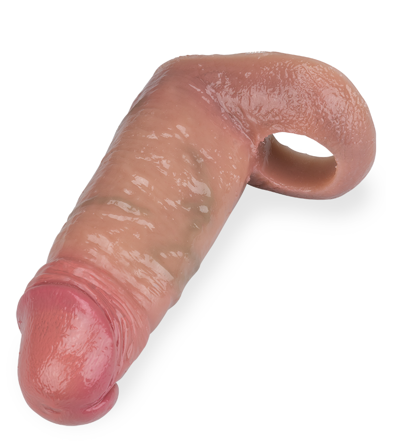 Ethan realistic liquid silicone cock sleeve 5.25 inches