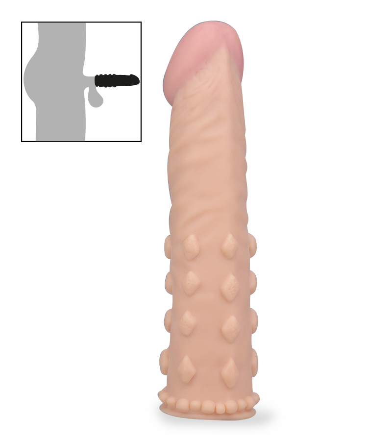 Extra-large diamondback penis sleeve