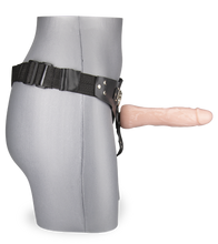 Load image into Gallery viewer, Extra-thick vibrating strap on dildo