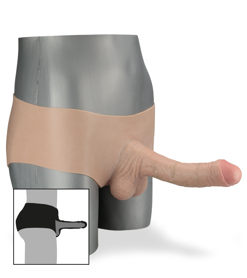 Fabio strap-on hollow second skin dildo realistic XXL