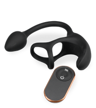 Load image into Gallery viewer, Fast triple cock ring with ball massager and butt plug