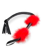 Faux leather and feather flogger