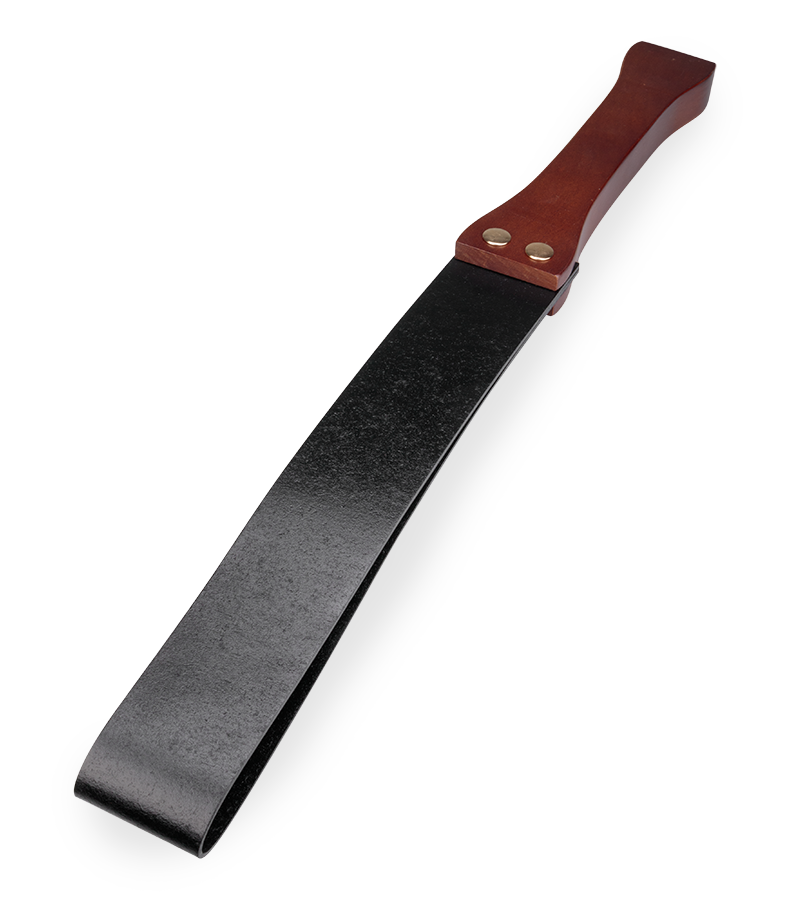 Faux leather and wood BDSM paddle