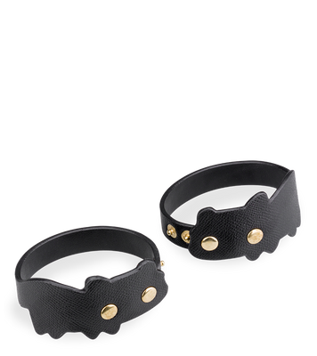 Faux leather BDSM cat ankle cuffs