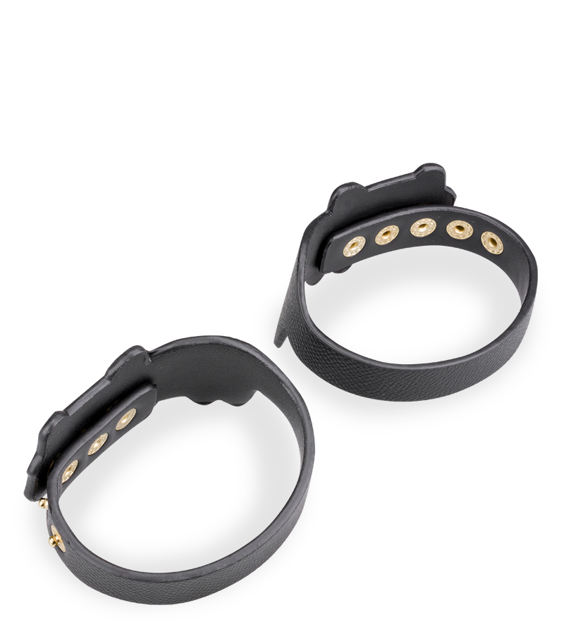 Faux leather BDSM cat ankle cuffs