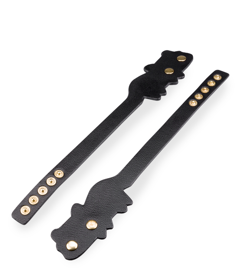 Faux leather BDSM cat ankle cuffs