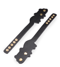 Load image into Gallery viewer, Faux leather BDSM cat wrist cuffs