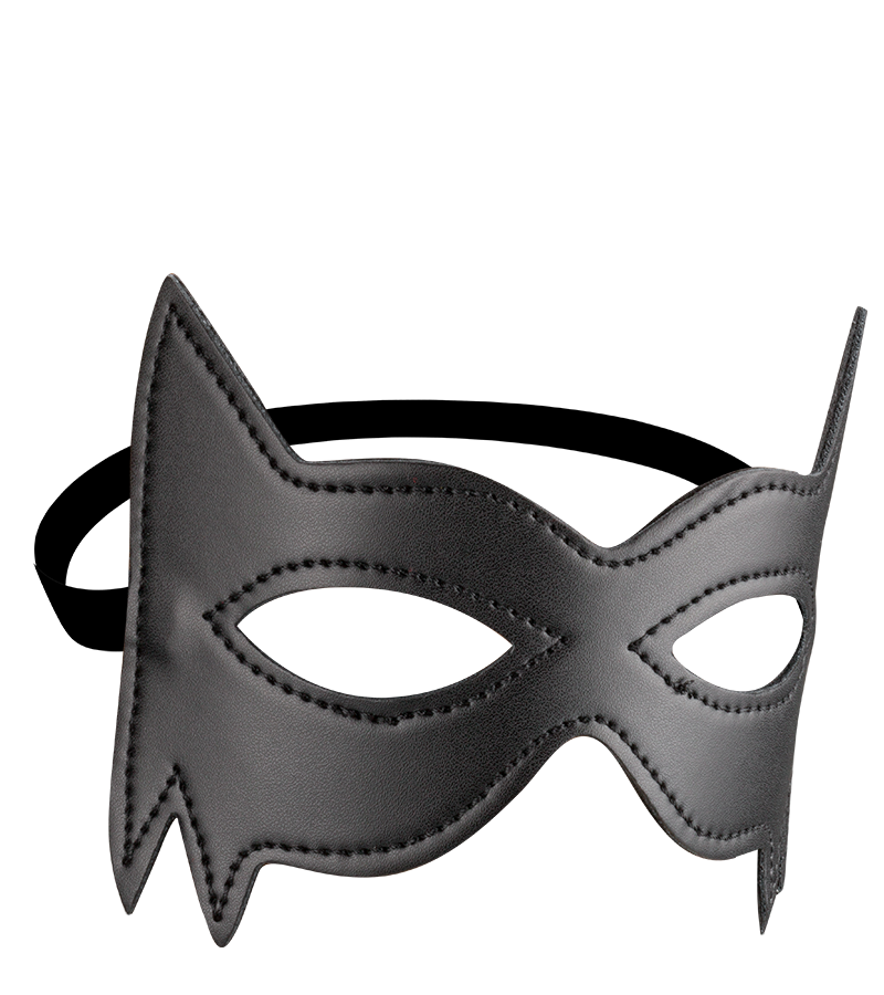 Faux leather domino mask