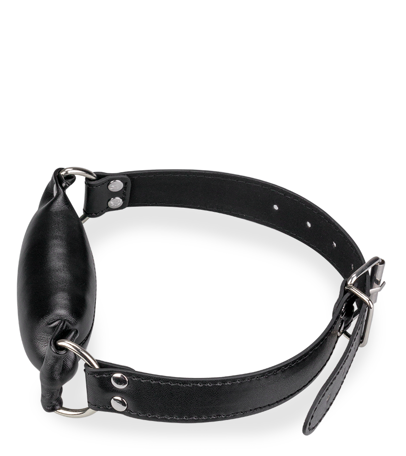 Faux-leather padded gag