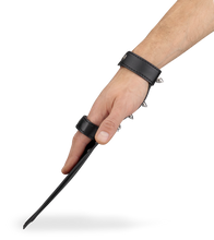 Load image into Gallery viewer, Faux leather spiked flogger glove