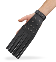 Load image into Gallery viewer, Faux leather spiked flogger glove