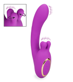 Feather clit-massaging vibrator