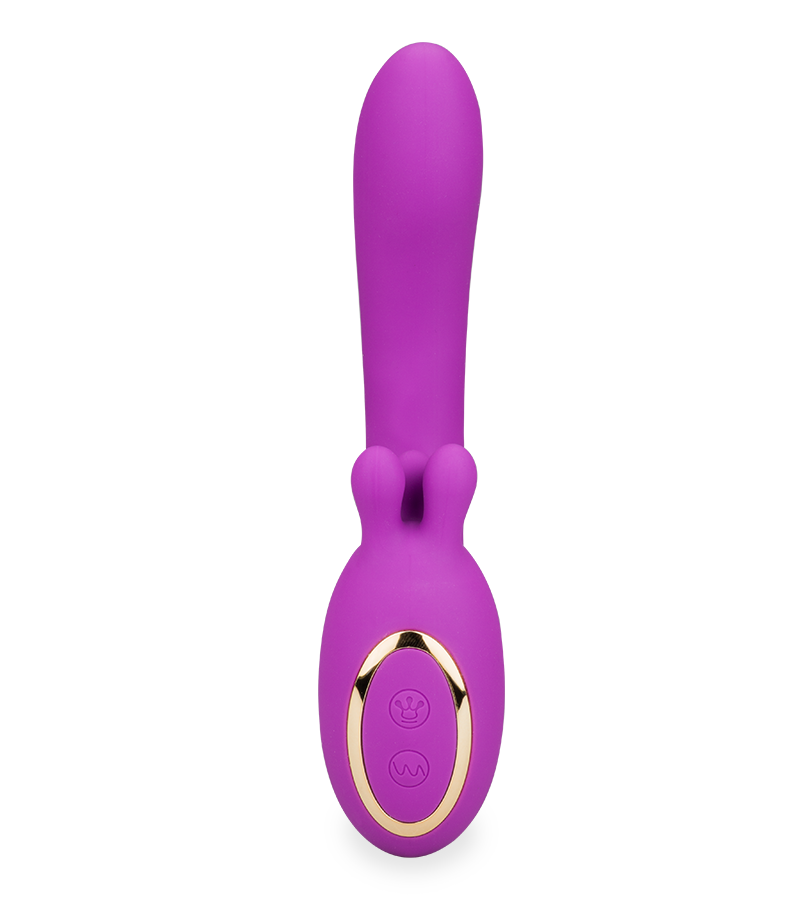 Feather clit-massaging vibrator