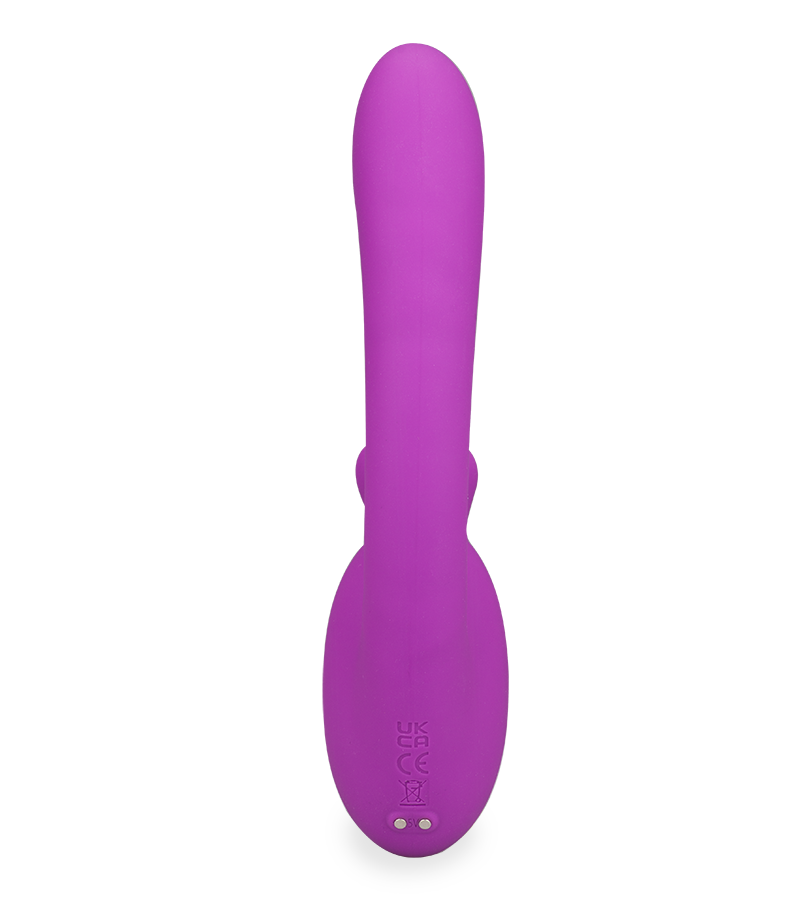Feather clit-massaging vibrator