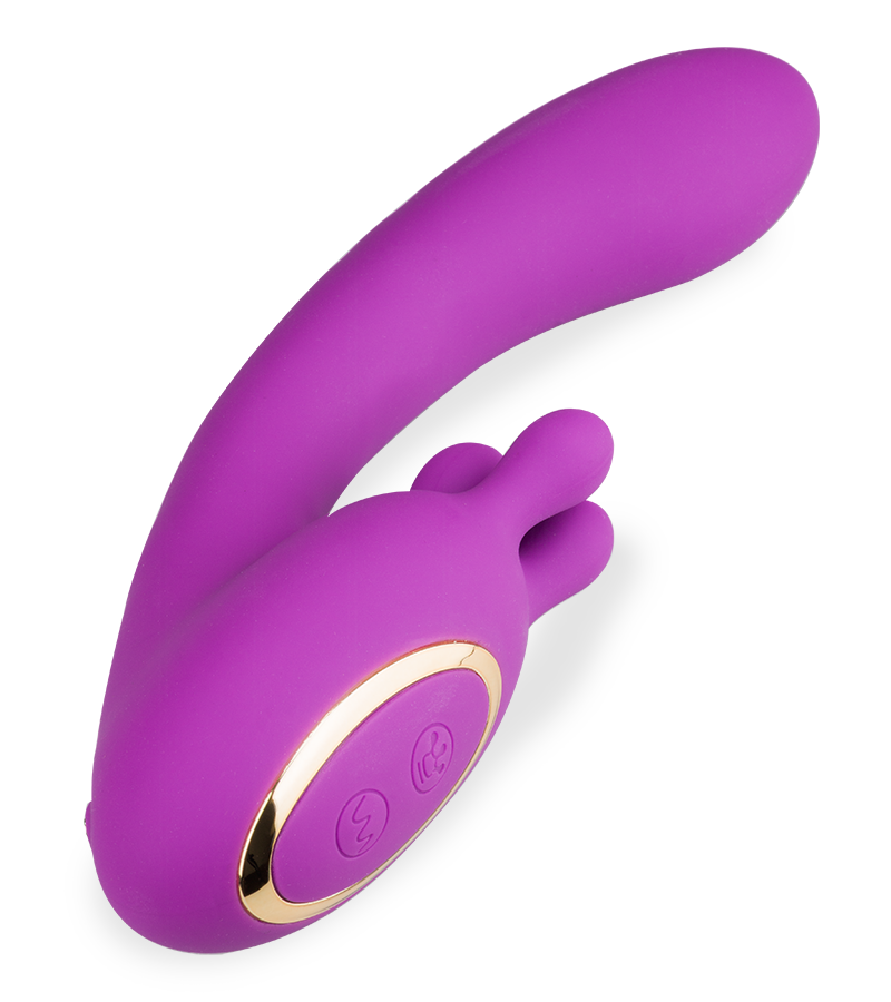 Feather clit-massaging vibrator