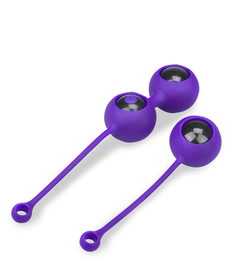 Feely vibrating jiggle ball set