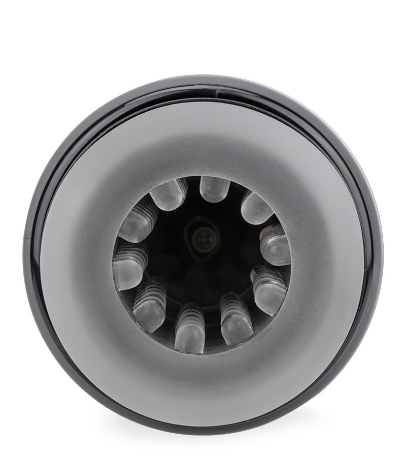 Feline rotating and thrusting masturbator with audio feature