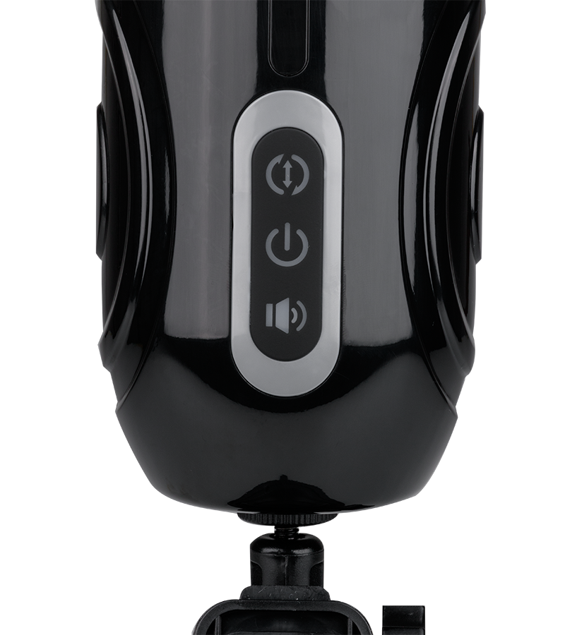 Feline rotating and thrusting masturbator with audio feature