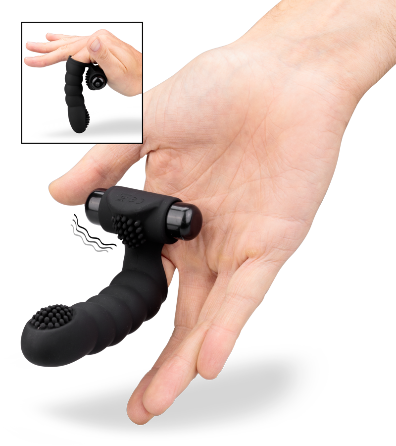 Finger vibrator for clit, G-spot, or prostate