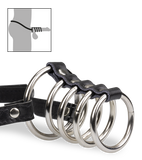 Five-ring metal cock cage