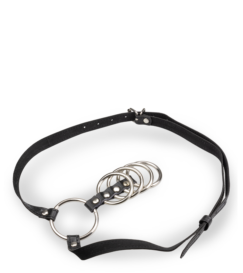 Five-ring metal cock cage