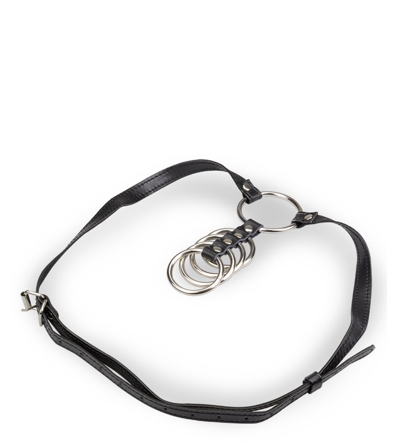 Five-ring metal cock cage