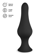 Load image into Gallery viewer, Flame suction cup anal plug