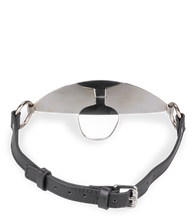 Load image into Gallery viewer, Flat faux leather and metal gag