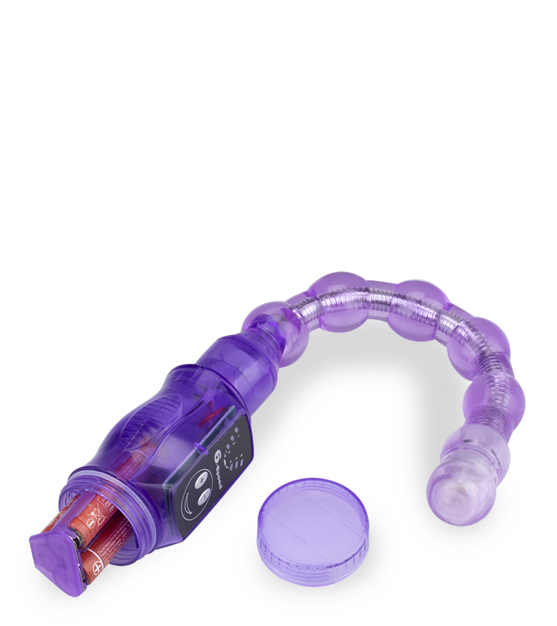 Flexible anal plug vibrator