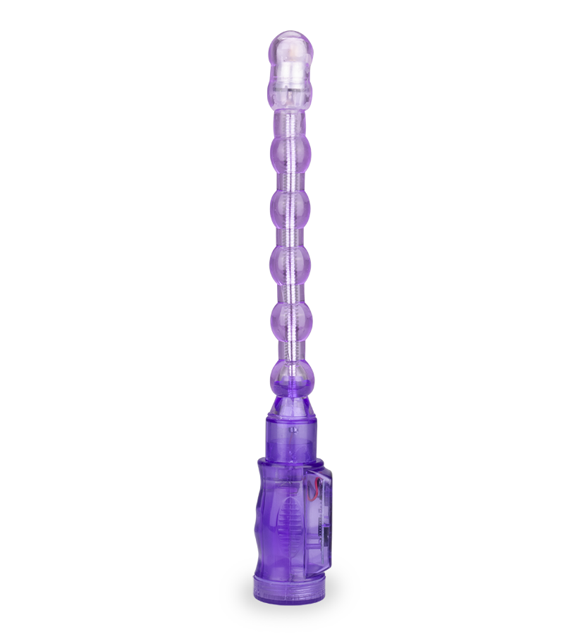 Flexible anal plug vibrator