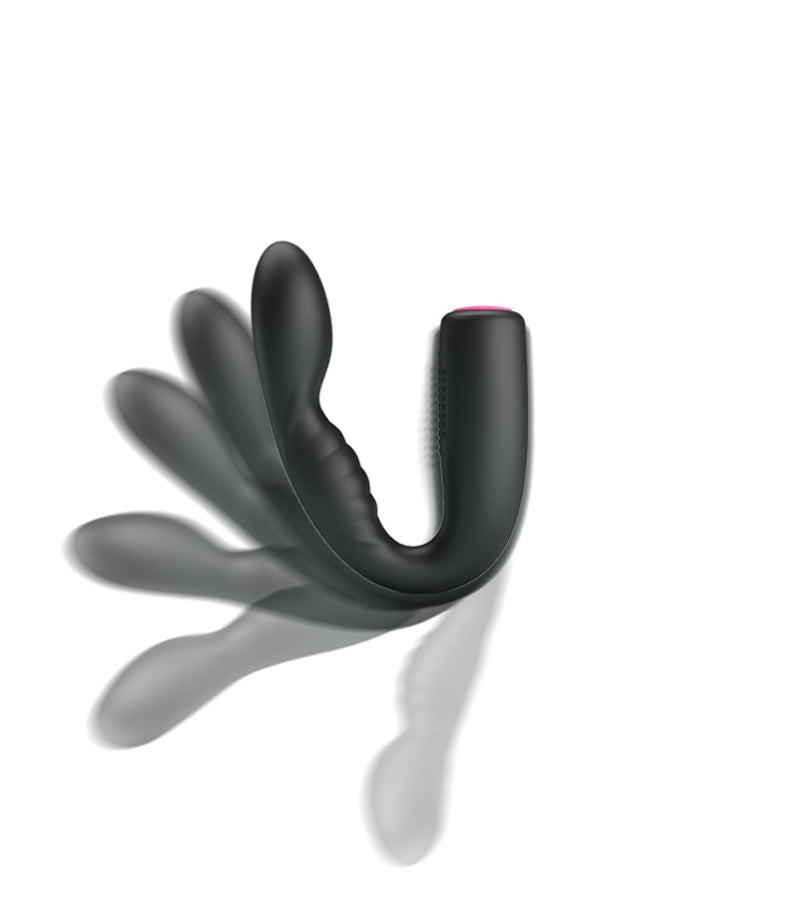 Flexible clit and G-spot vibrator