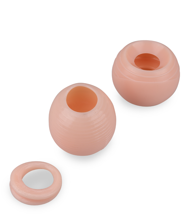 Flexible textured penis head enhancers