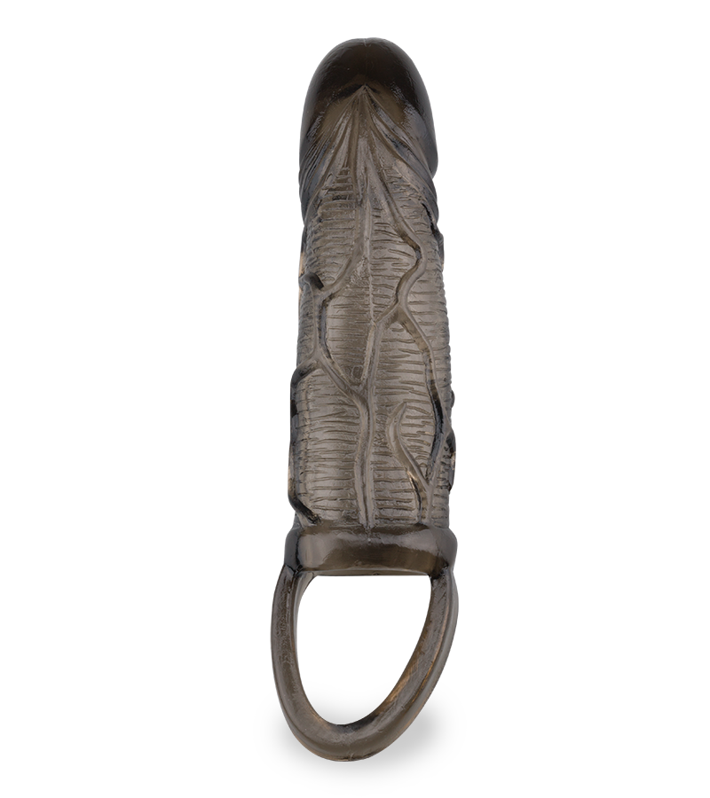 Flexible veined-shaft penis sleeve