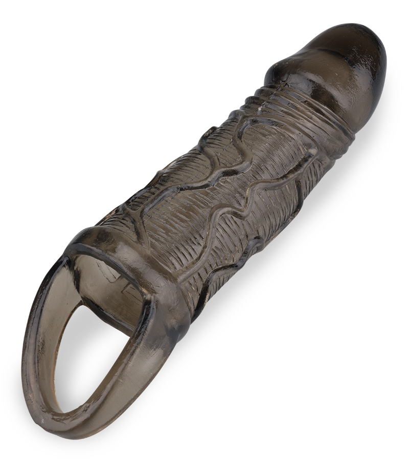 Flexible veined-shaft penis sleeve