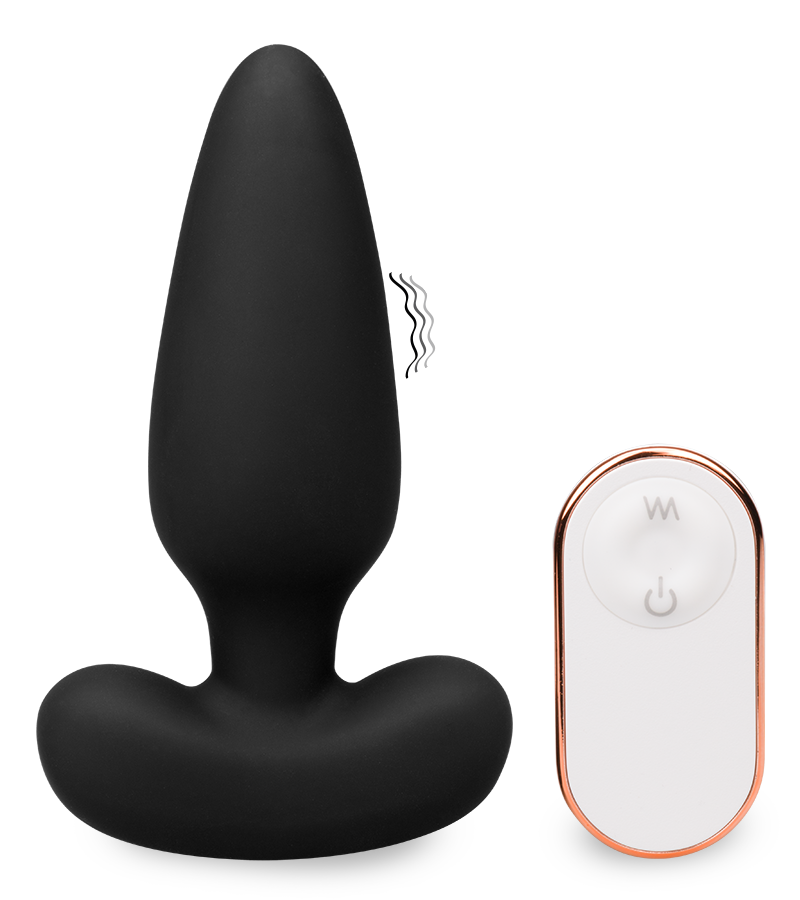 Float remote control vibrating butt plug