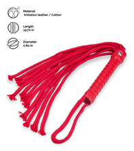 Load image into Gallery viewer, Flogger with red straps
