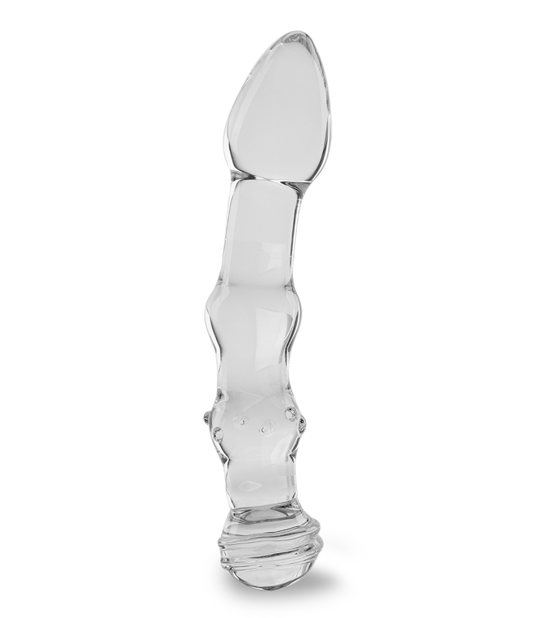 Flow glass dildo