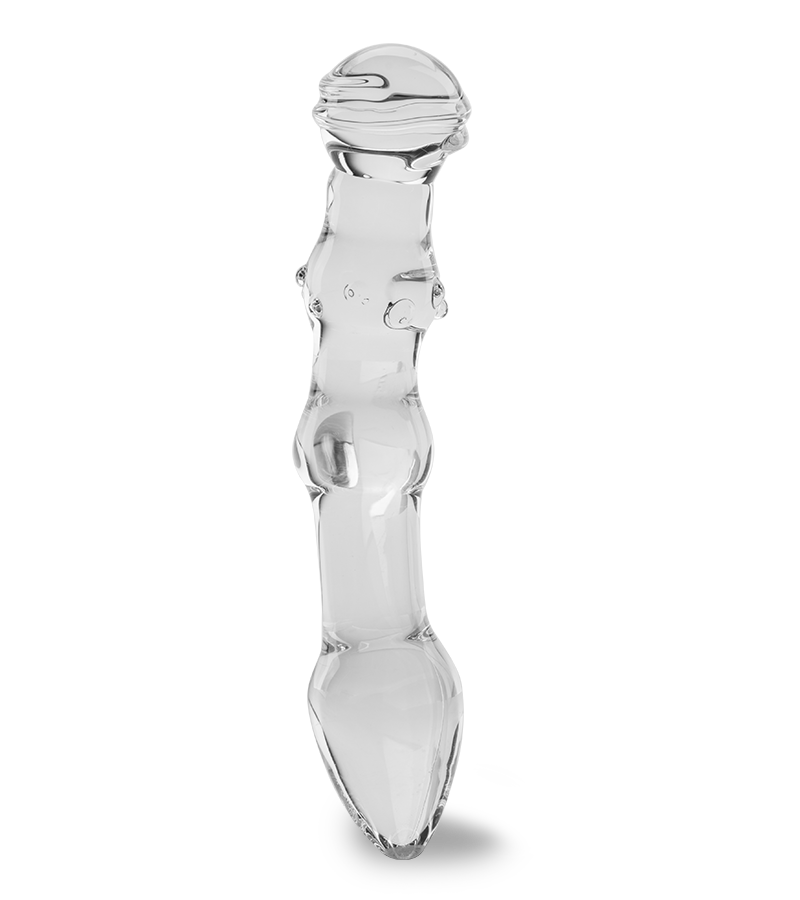 Flow glass dildo