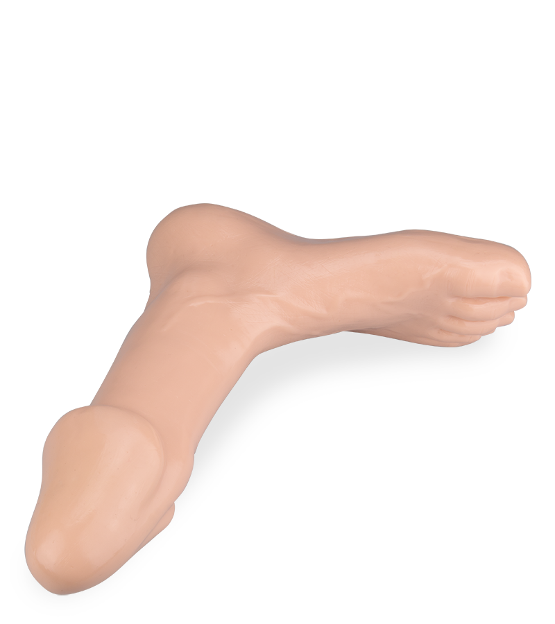 Foot Love butt plug with foot base