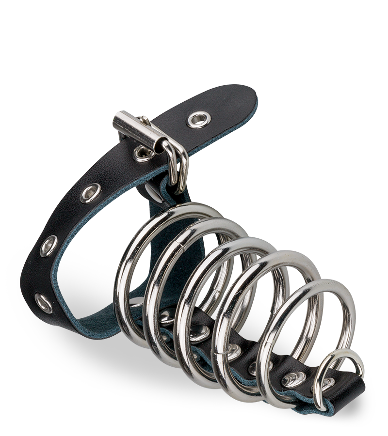 Four loop metal cock ring