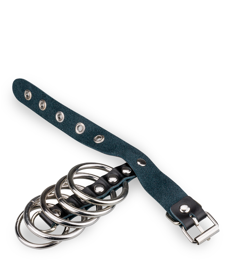 Four loop metal cock ring