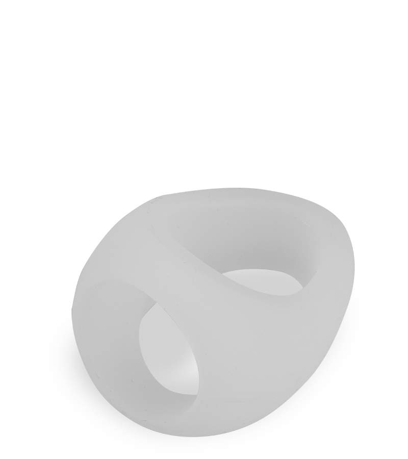 Frenzy medical-grade silicone triple cock ring