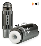 Frenzy thrusting and vibrating heated airbag male masturbator