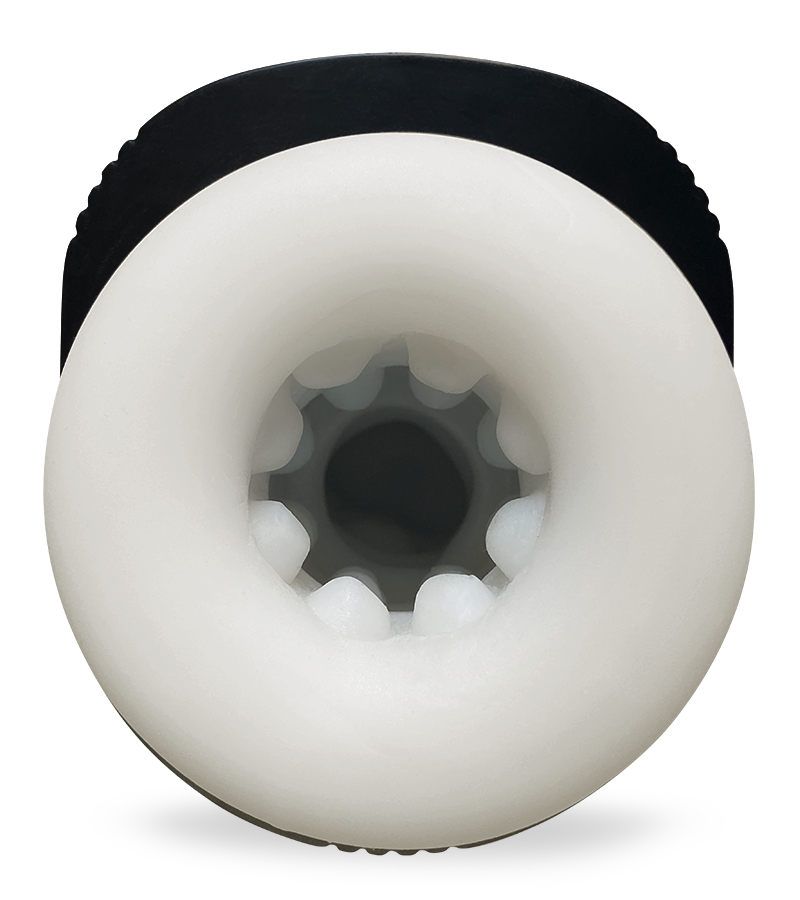 Frenzy thrusting and vibrating heated airbag male masturbator