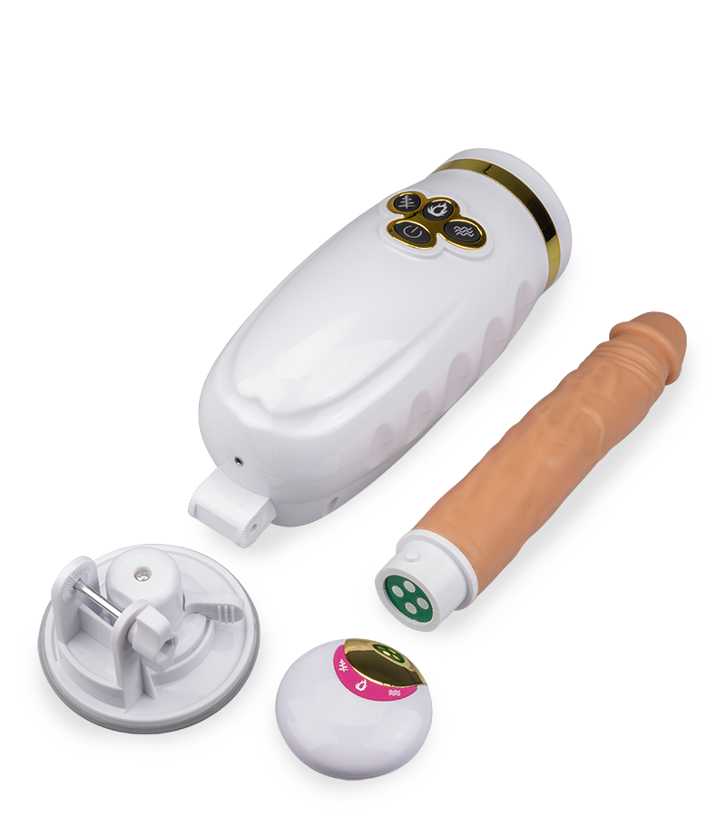 Fucking machine 16 speeds with heated dildo