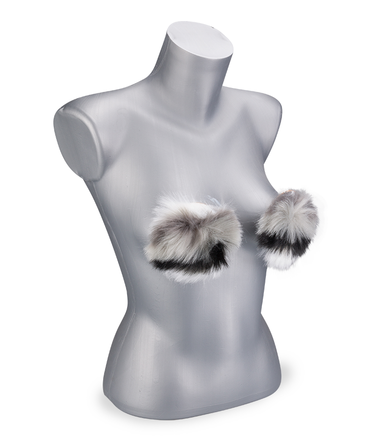Furry cat costume set
