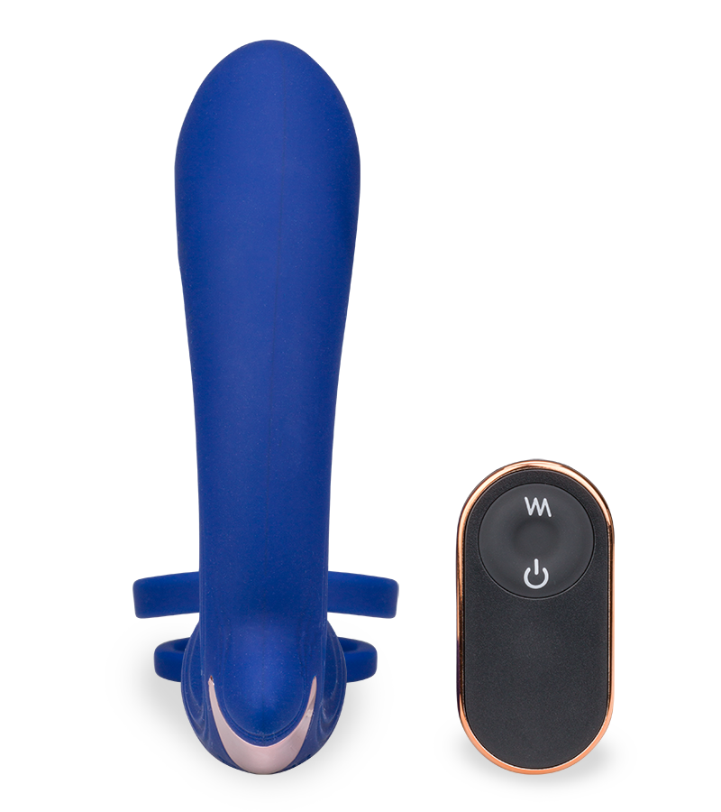 Fury double cock ring and prostate massager