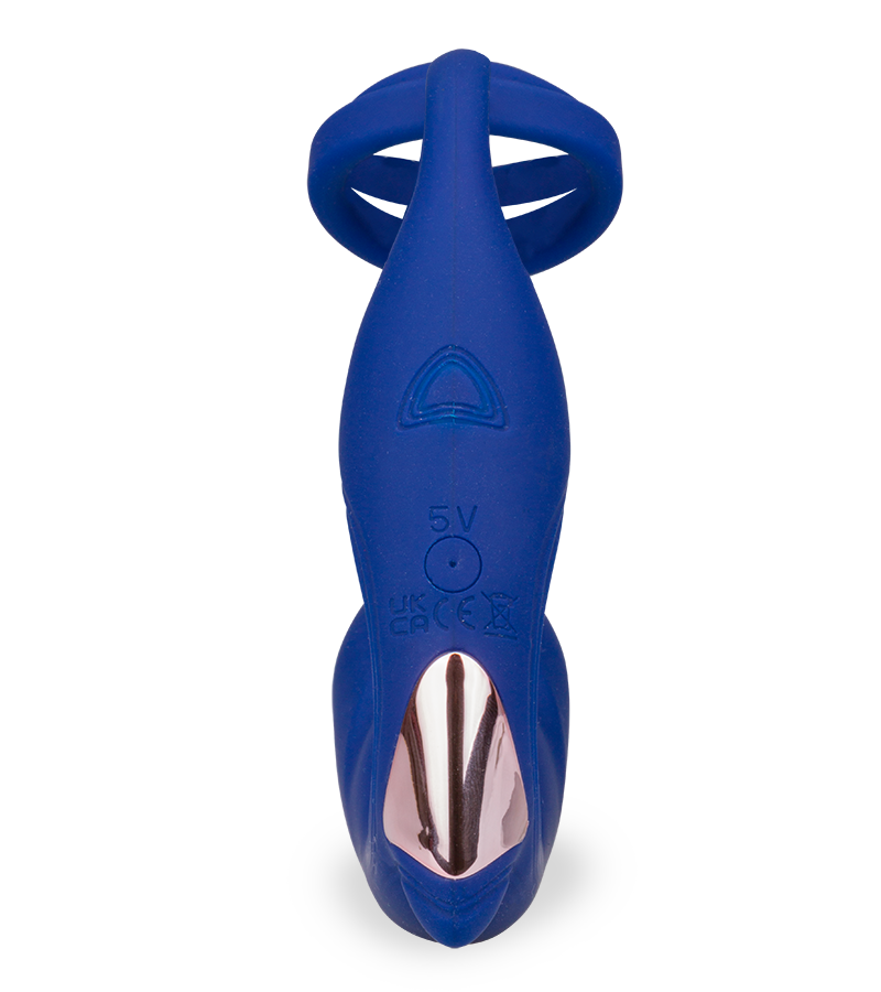 Fury double cock ring and prostate massager