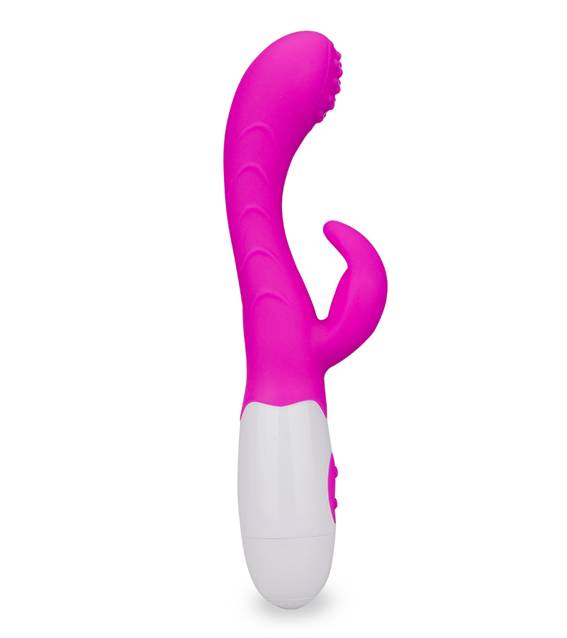 G-spot massaging rabbit vibrator